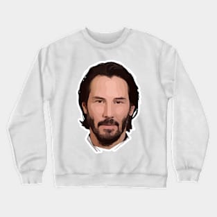 Keanu Reeves Vector Art Crewneck Sweatshirt